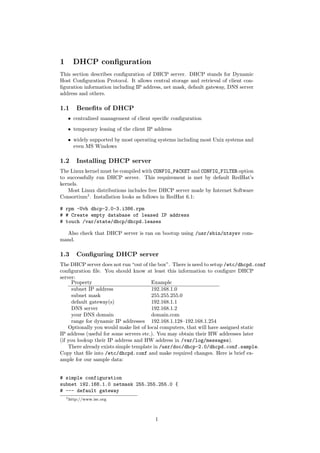 DHCP concept | PDF