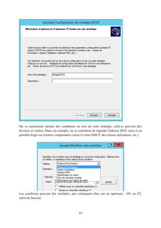 the graphical configuration of DHCP on Windows Server 2019 | PDF