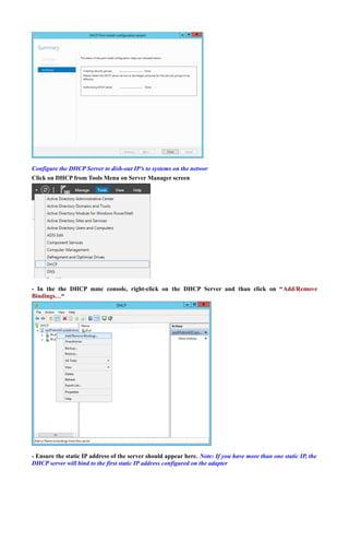 DHCP windows server 2012 | PDF