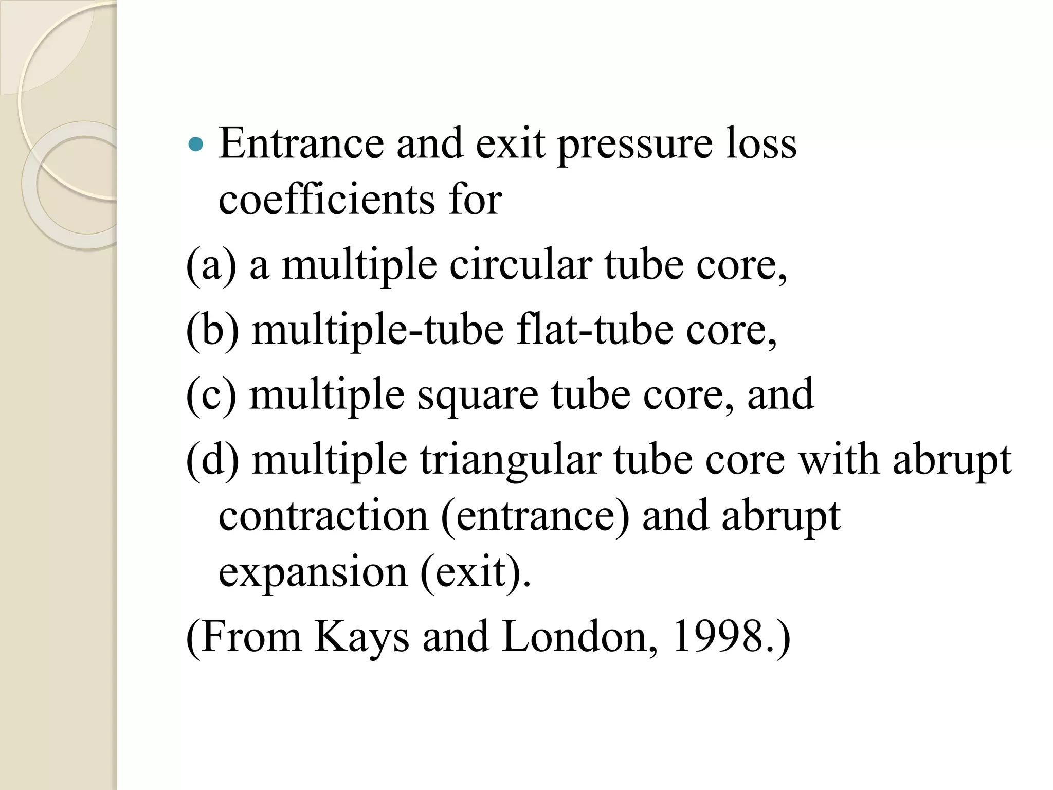 Heat Exchanger Pressure Drop Analysis | PPTX