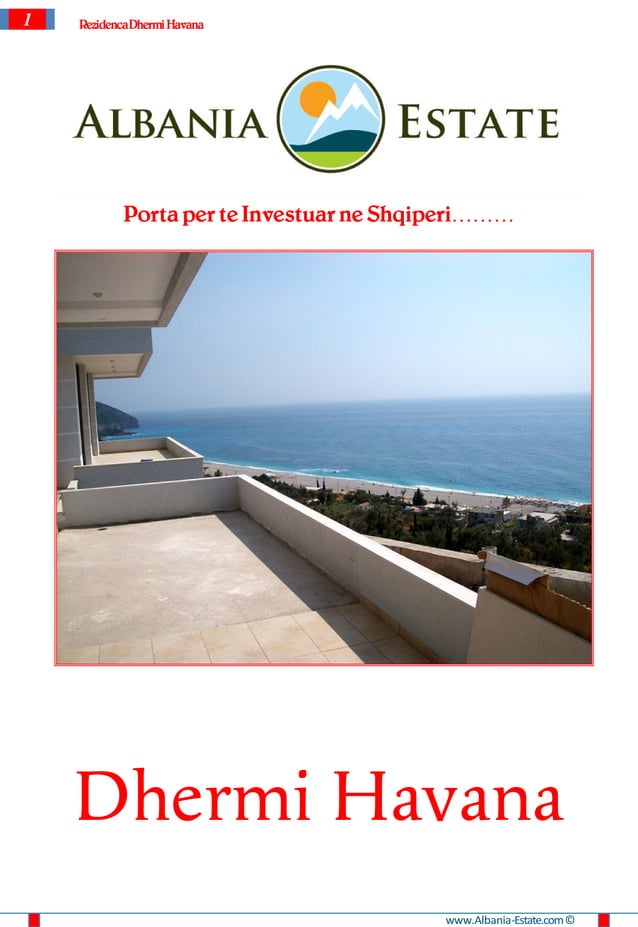 Apartamente per shitje ne Dhermi. Shiten vila ne Dhermi