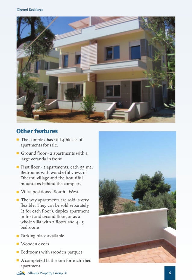 Dhermi residence real estate project in Albanian Riviera