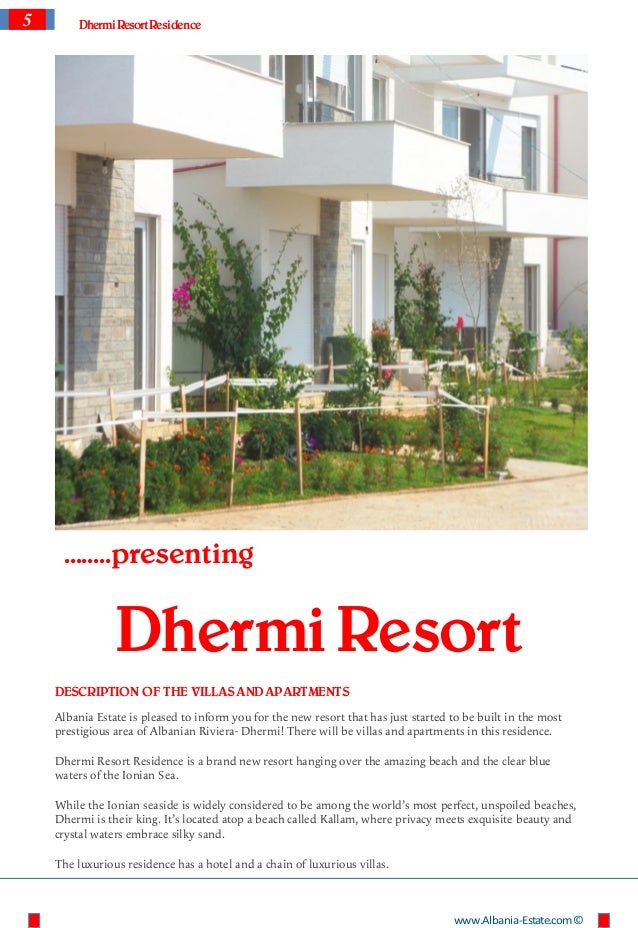 Villas and Apartments for sale in Dhermi Dhermi Resort