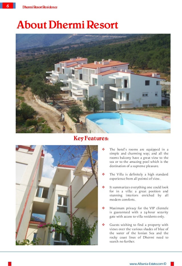 Villas and Apartments for sale in Dhermi Dhermi Resort