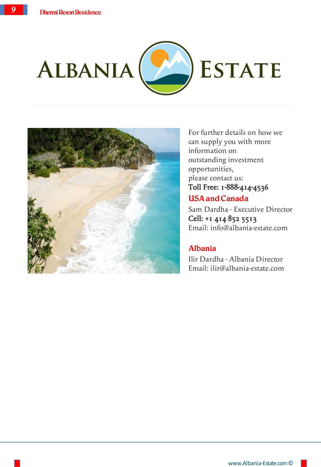 Villas and Apartments for sale in Dhermi Dhermi Resort