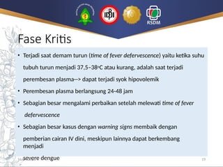 Defeverscence dhf tatalaksana, kriteria diagnosis.pptx