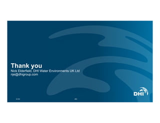 Thank you
Nick Elderfield, DHI Water Environments UK Ltd
nje@dhigroup.com
© DHI #50
 