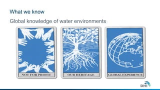 What we know
Global knowledge of water environments
 