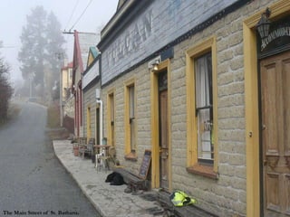 The Main Street of  St. Bathans. 