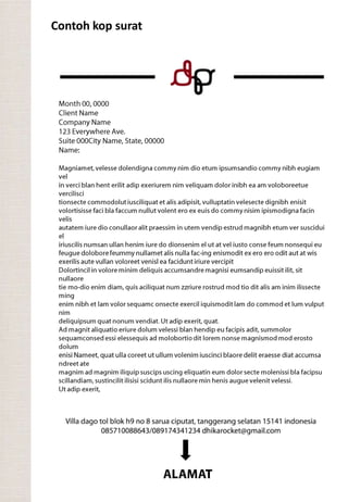 Contoh kop surat
 