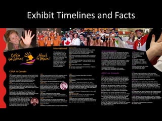 Exhibit Timelines and Facts
 
