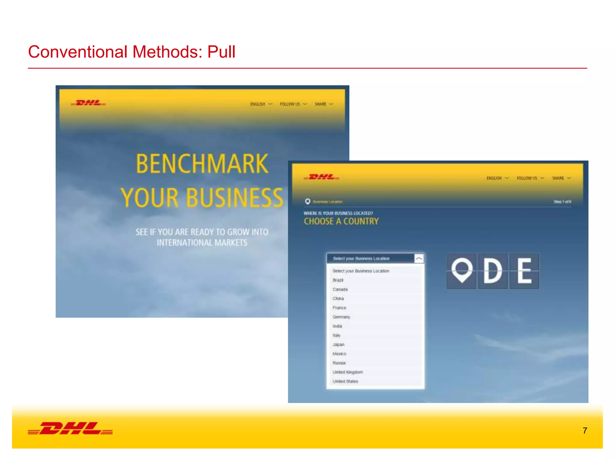 7
Conventional Methods: Pull
 