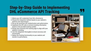 DHL eCommerce API v4 | PPTX
