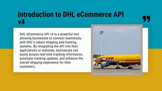 DHL eCommerce API v4