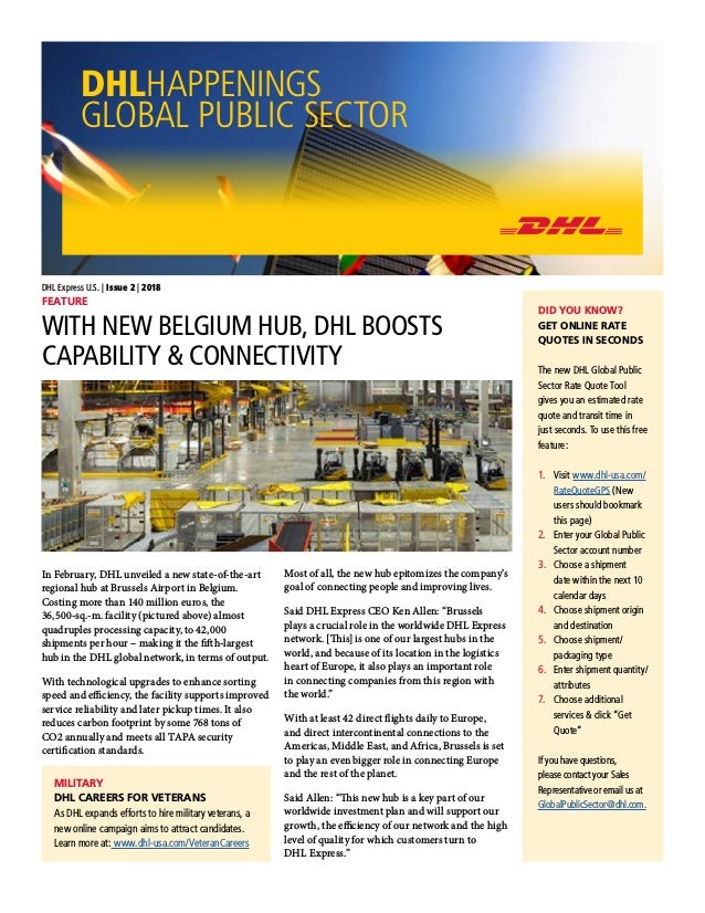 Dhl Quote Impressive DHL Happenings Global Public Sector Issue 48 48018 Dhl Quote Impressive DHL Happenings Global Public Sector Issue 48 48018