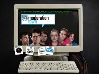 Moderation Town Digital Hot List Pitch Partner Logos here - Showcase, IPF, Film NS, Stitch Media 