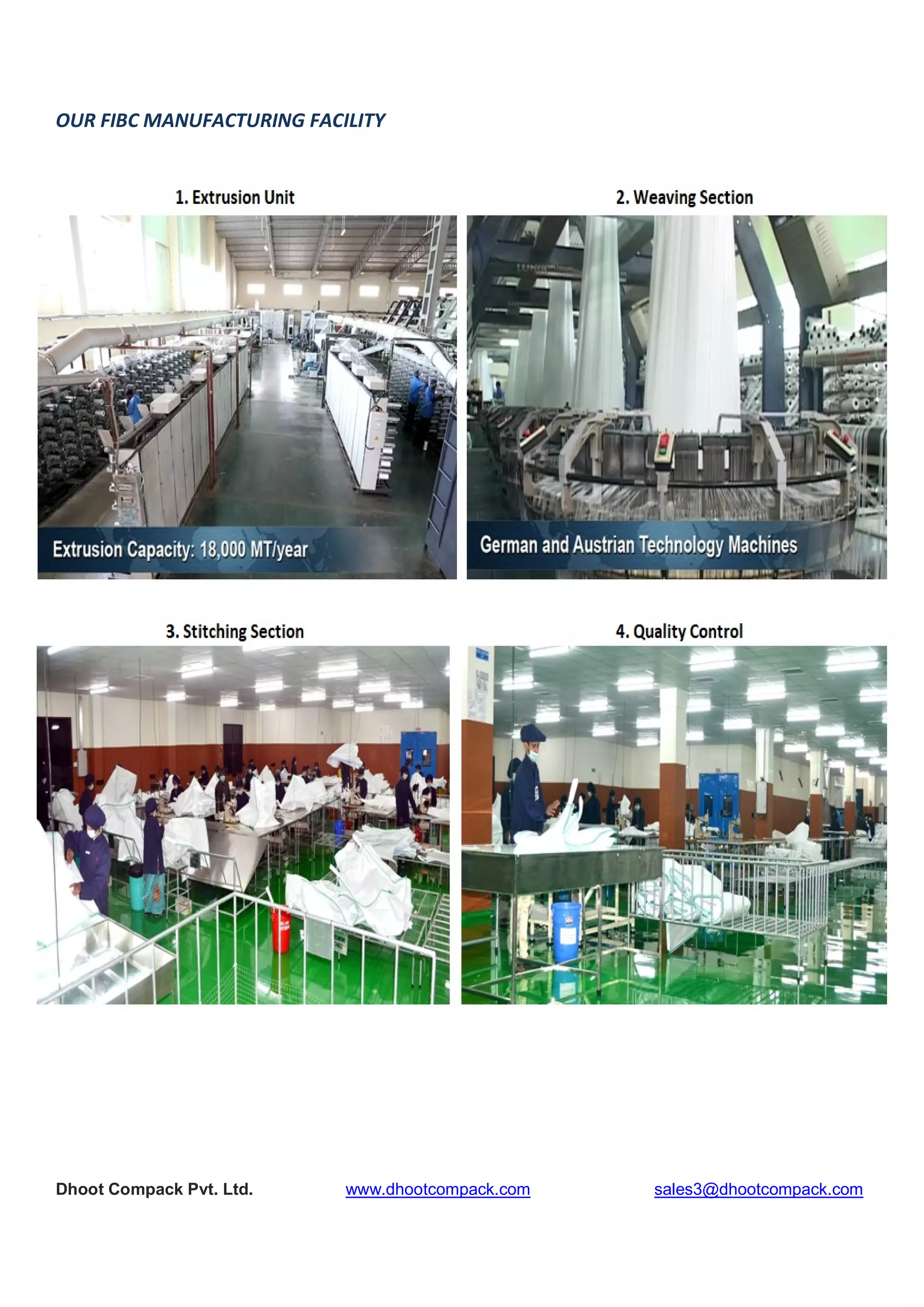 Compack Package FIBC Bulk Bags Product Catelogue - Dhoot Compack | PDF