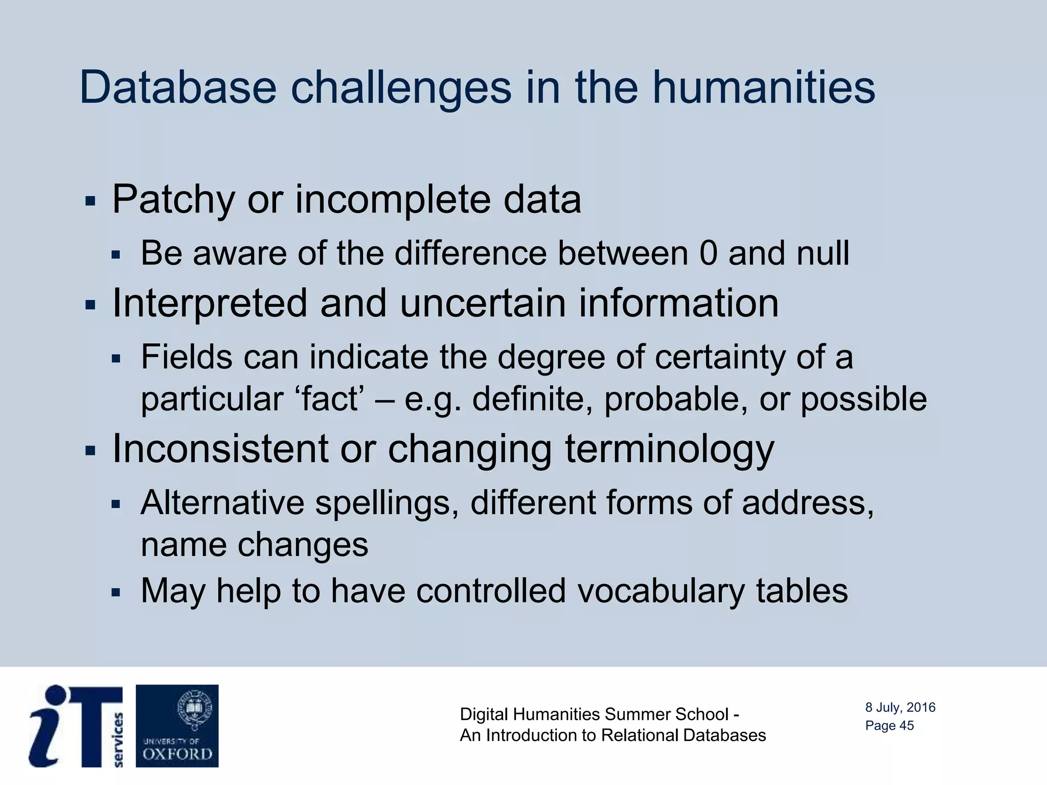 Introduction to Relational Databases | PPTX