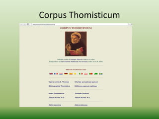 Corpus Thomisticum 
 