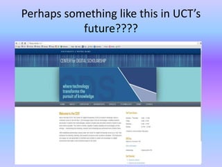 Perhaps something like this in UCT’s
future????
 