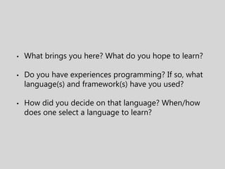 Humanities Programming in Ruby | PPTX