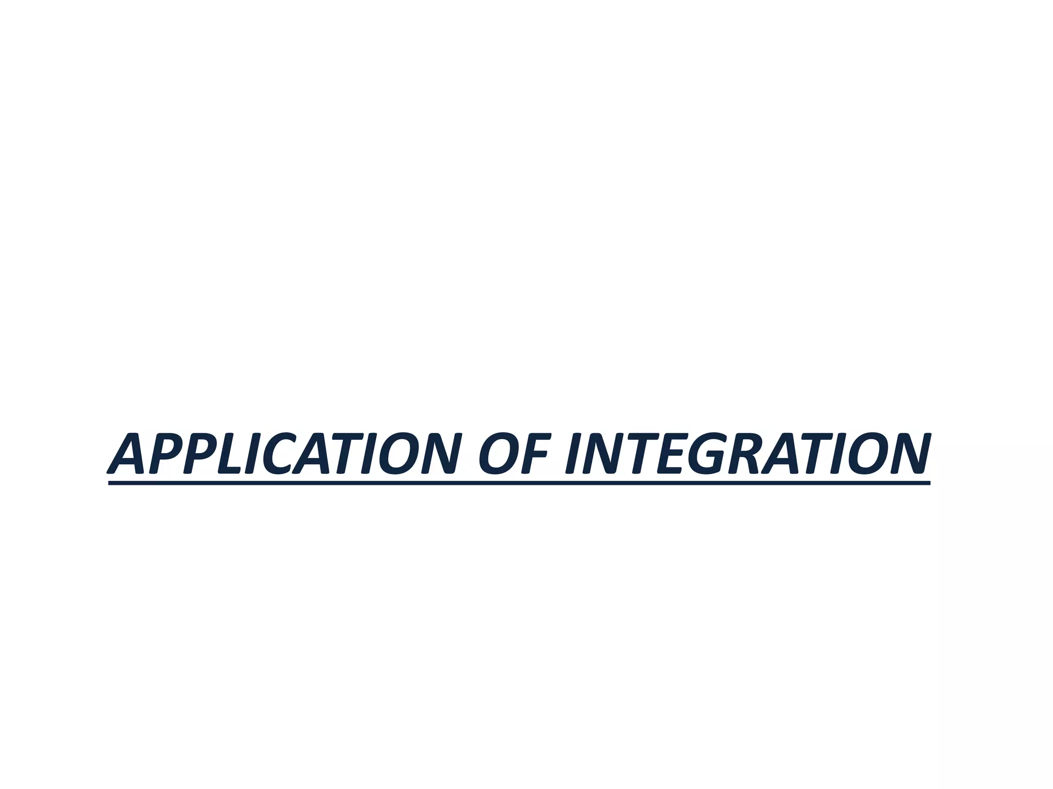 ppt on application of integrals | PPTX