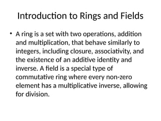 Math Ring Operator Dhruv 2324020146.pptx maths group and rings | PPTX