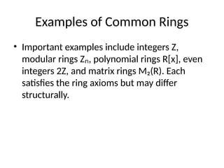 Integer Ring Dhruv 2324020146.pptx maths group and rings | PPTX