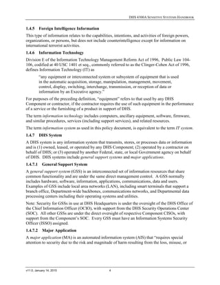 DHS 4300A Sensitive Systems Handbook | PDF