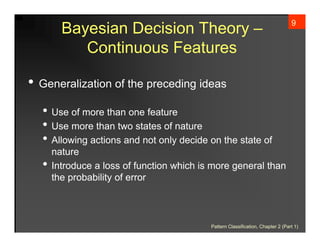 Bayesian Decision Theory and Pattern Classification Fundamentals | PDF