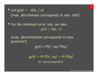 Minimum Error Rate Classification and Normal Density | PDF
