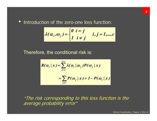 Minimum Error Rate Classification and Normal Density | PDF