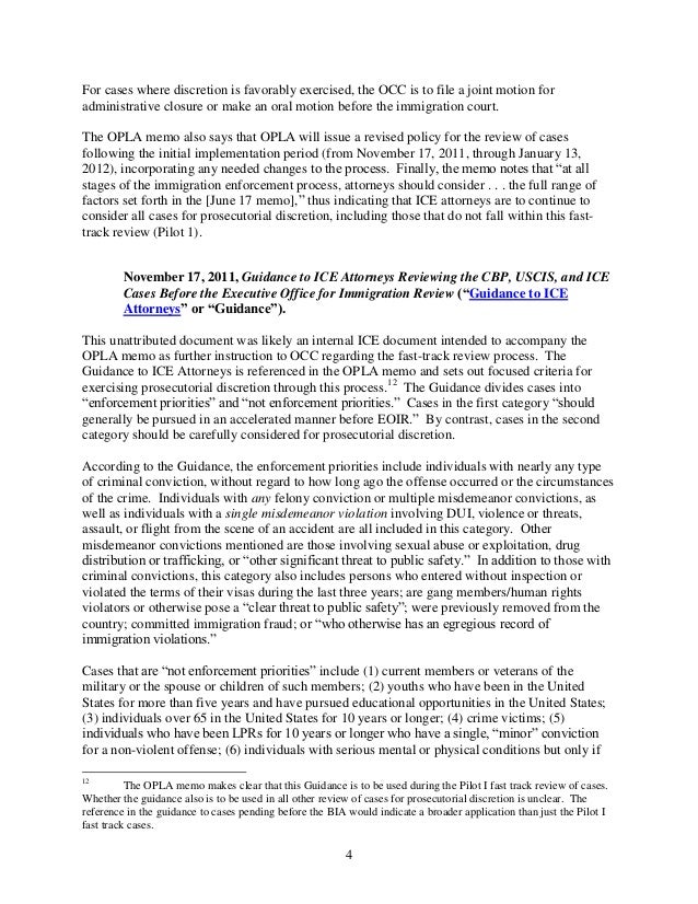 dhs review of low priority cases for prosecutorial discretion in immi principal discretion letter examples