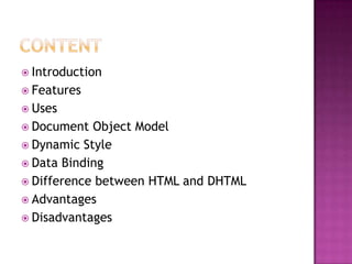 Dhtml | PPT