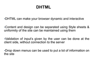 DHTML | PPTX