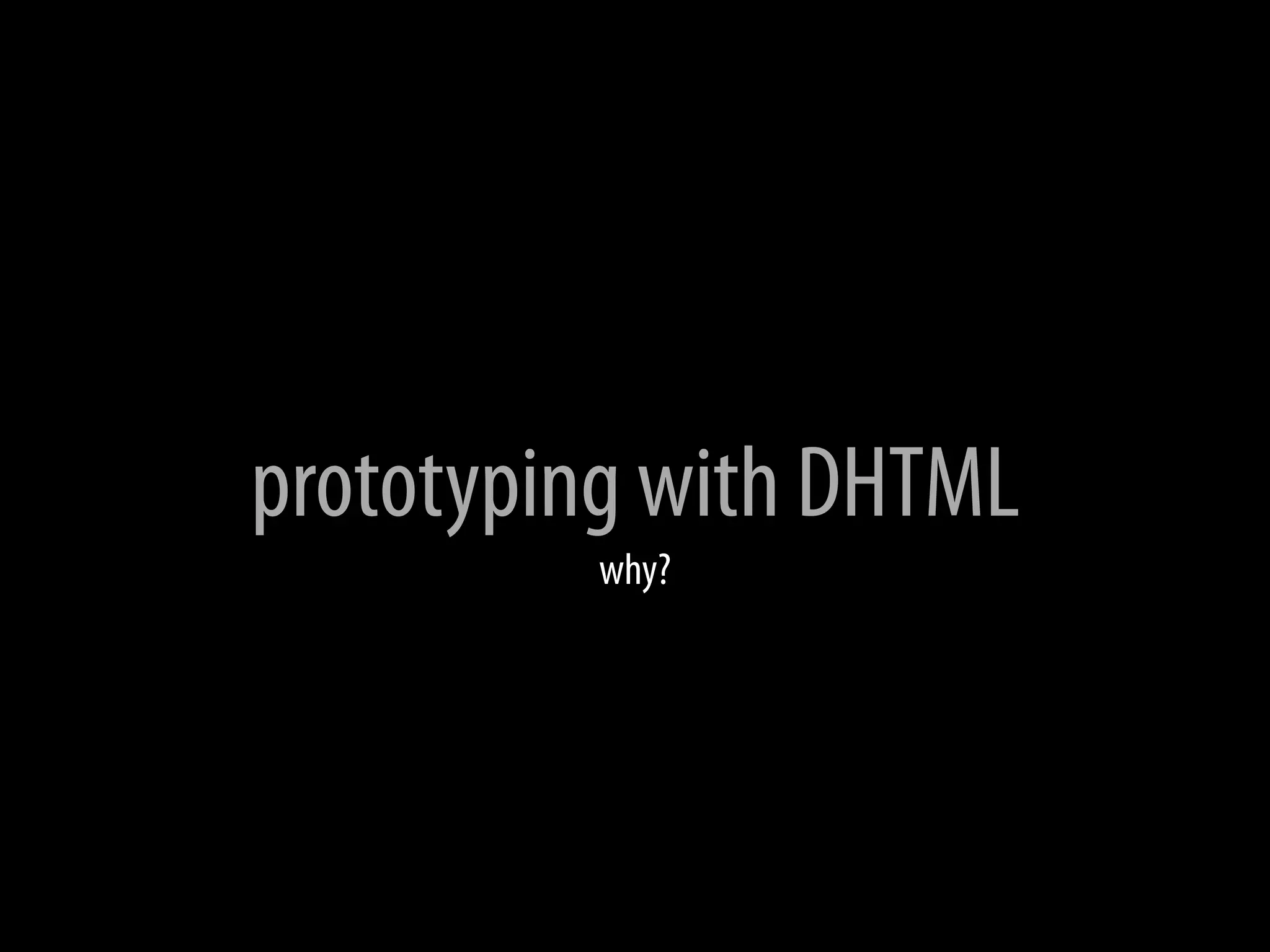 Dhtml Prototyping Silicon Valley Code Camp Pdf