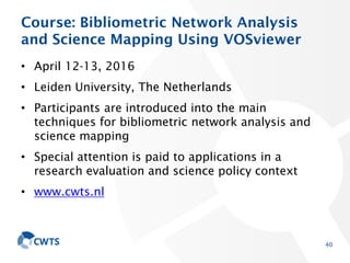 VOSviewer and CitNetExplorer: Software tools for bibliometric analysis ...