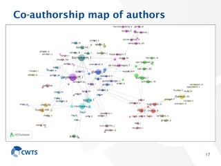 Co-authorship map of authors
17
 