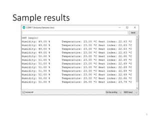 Sample results
7
 