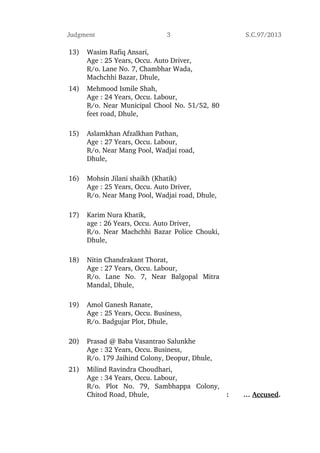 Dhule riots judgement | PDF