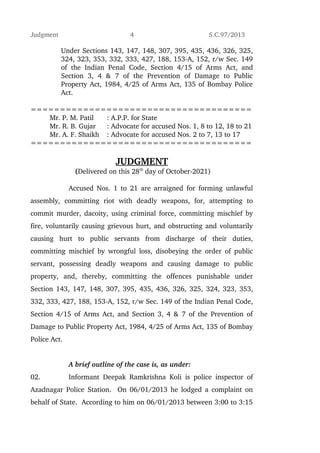 Dhule riots judgement | PDF