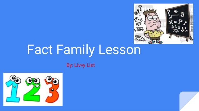 Fact family lesson