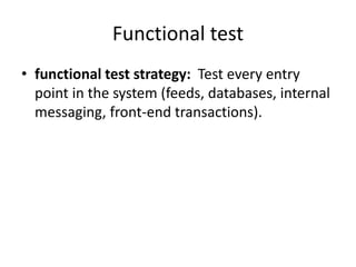 DATA WAREHOUSE -- ETL testing Plan | PPTX