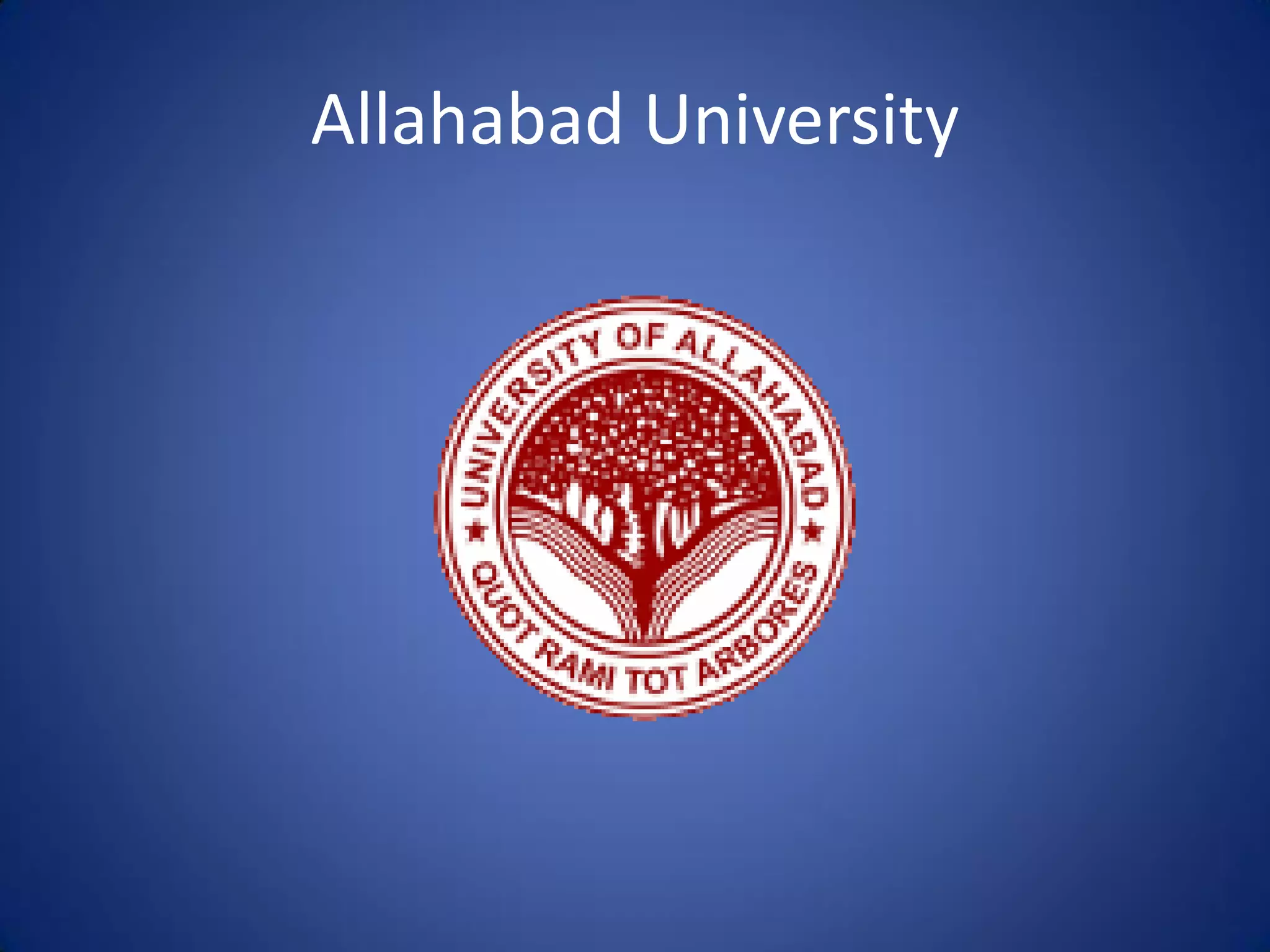 Allahabad University
 