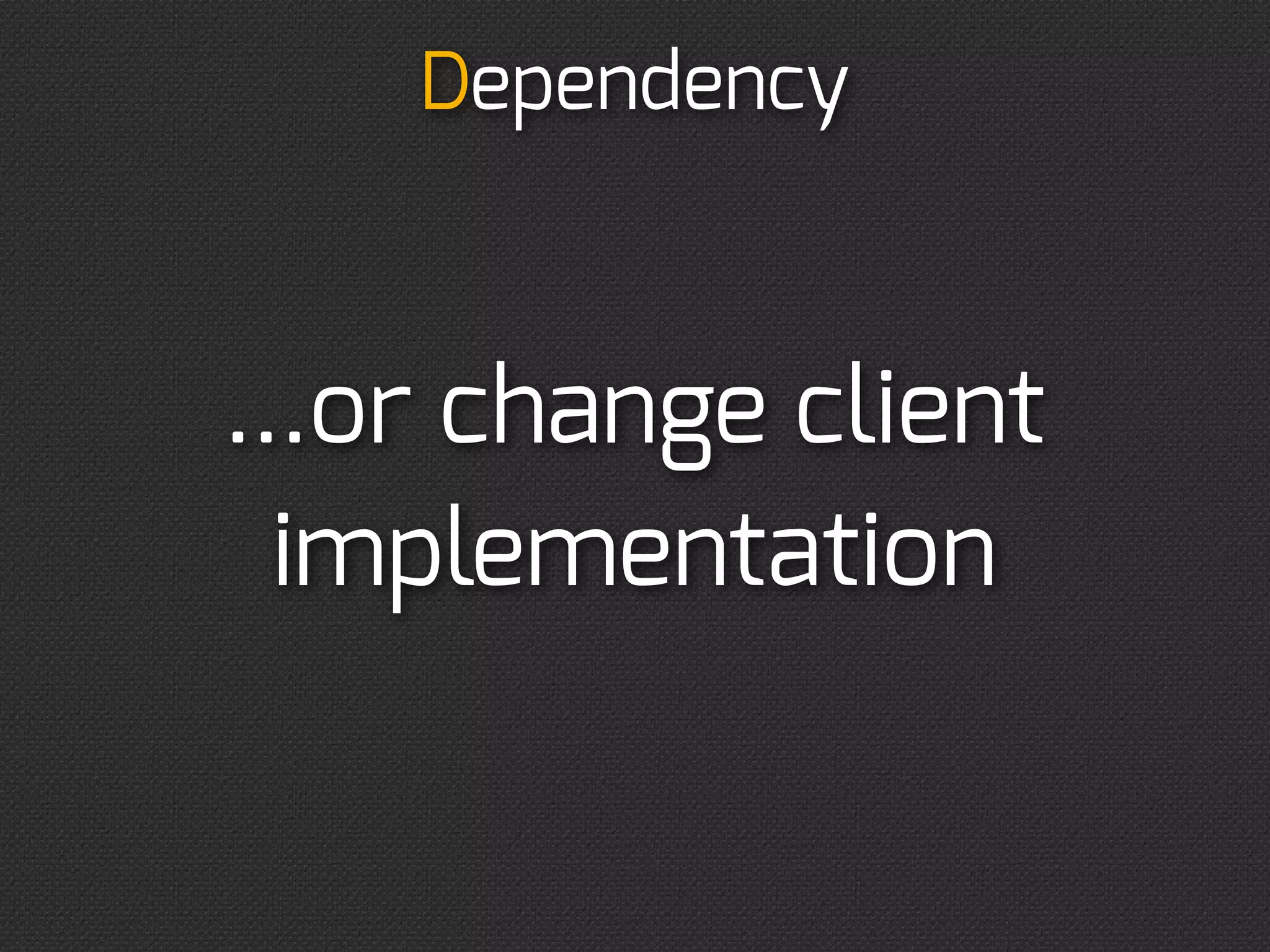  dependency.
class TwitterAPIClient
{
    protected $httpClient;
    public function __construct()
    {
        $this-httpClient = new SomeCurlWrapper();
    }

    /* ... */
}

$client = new TwitterApiClient;
 