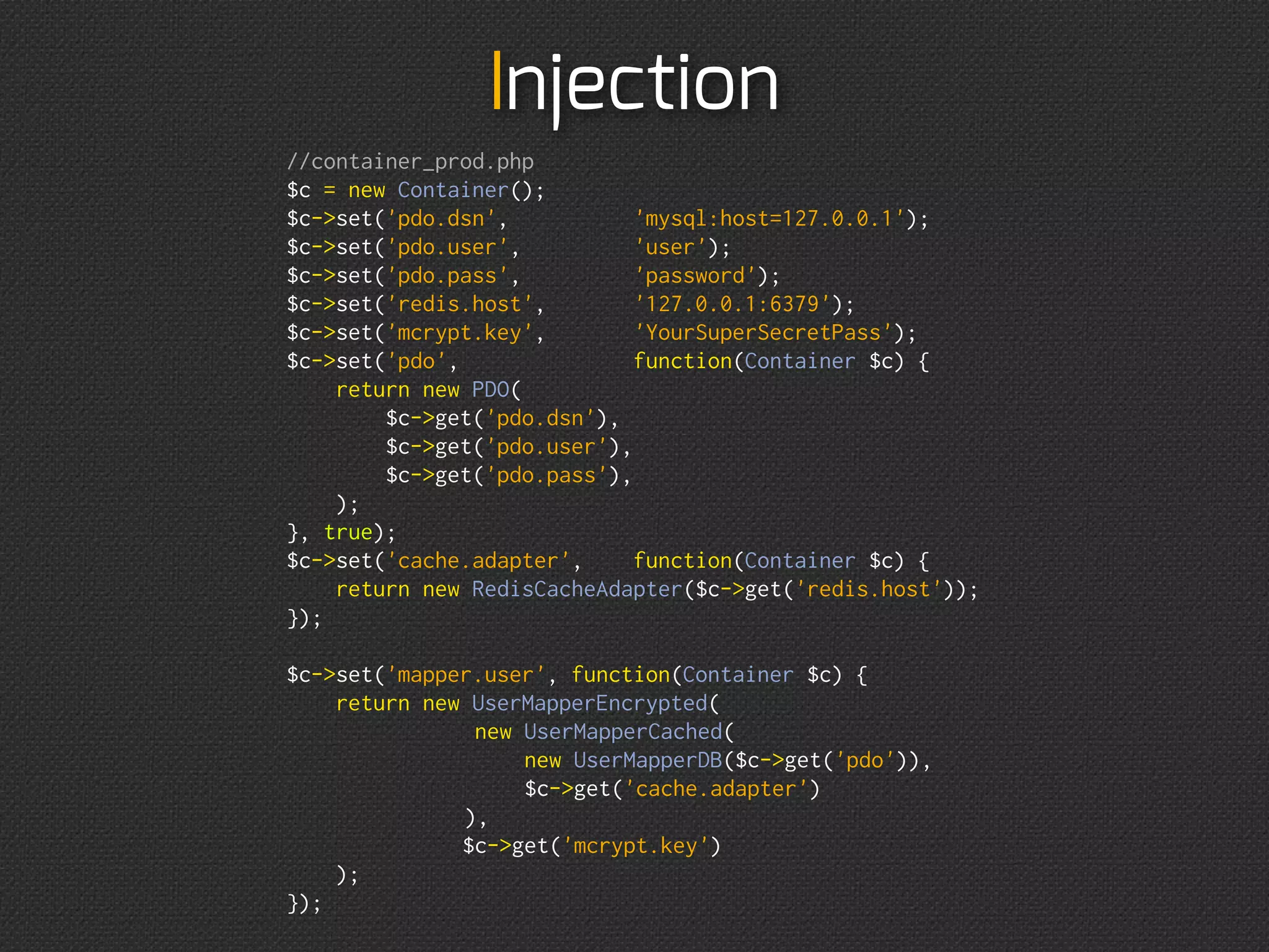 Injection




“How	
 
