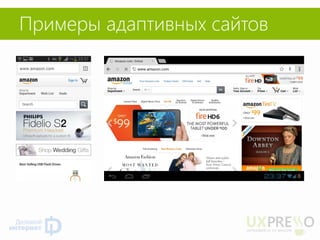 Примеры адаптивных сайтов  