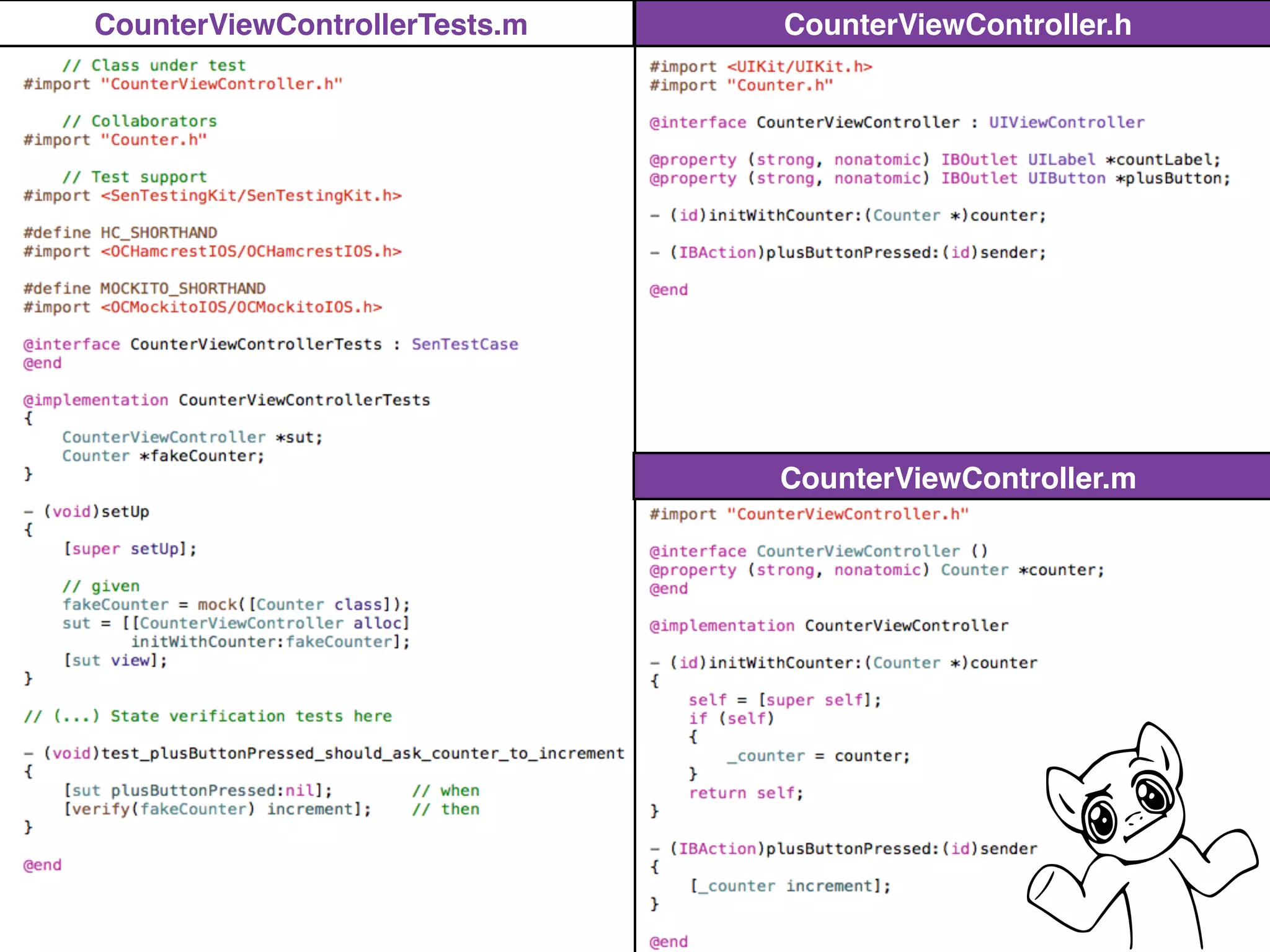 CounterViewController.h
CounterViewController.m
CounterViewControllerTests.m
 