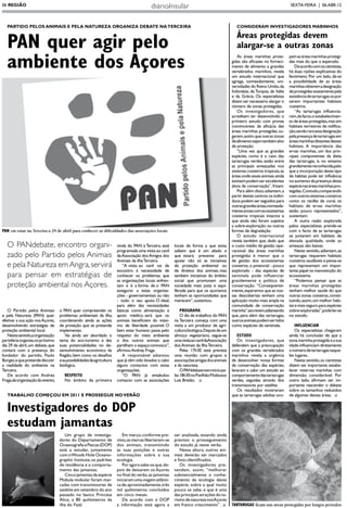 PAN quer agir pelo ambiente dos Açores