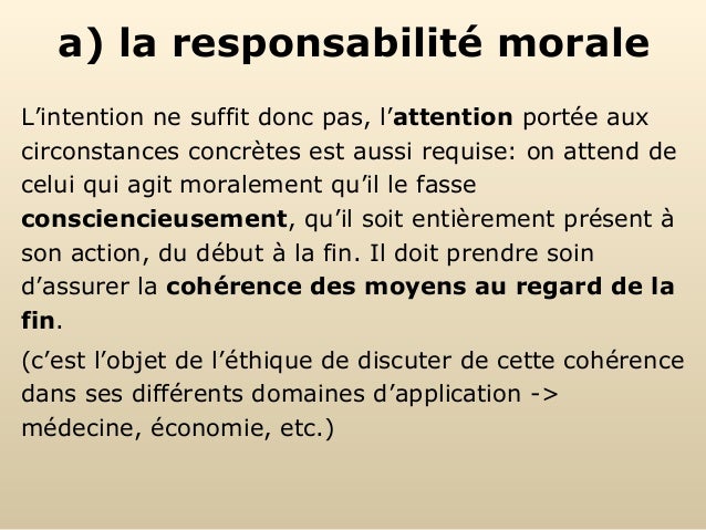 Corrigé synthétique  Agir moralement